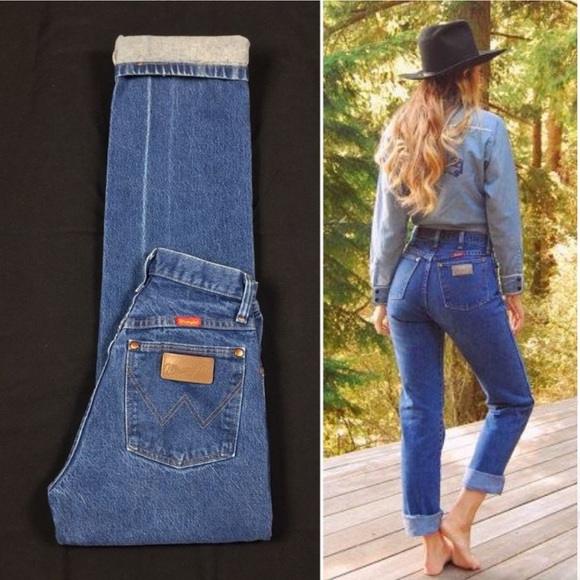 wrangler high rise jeans